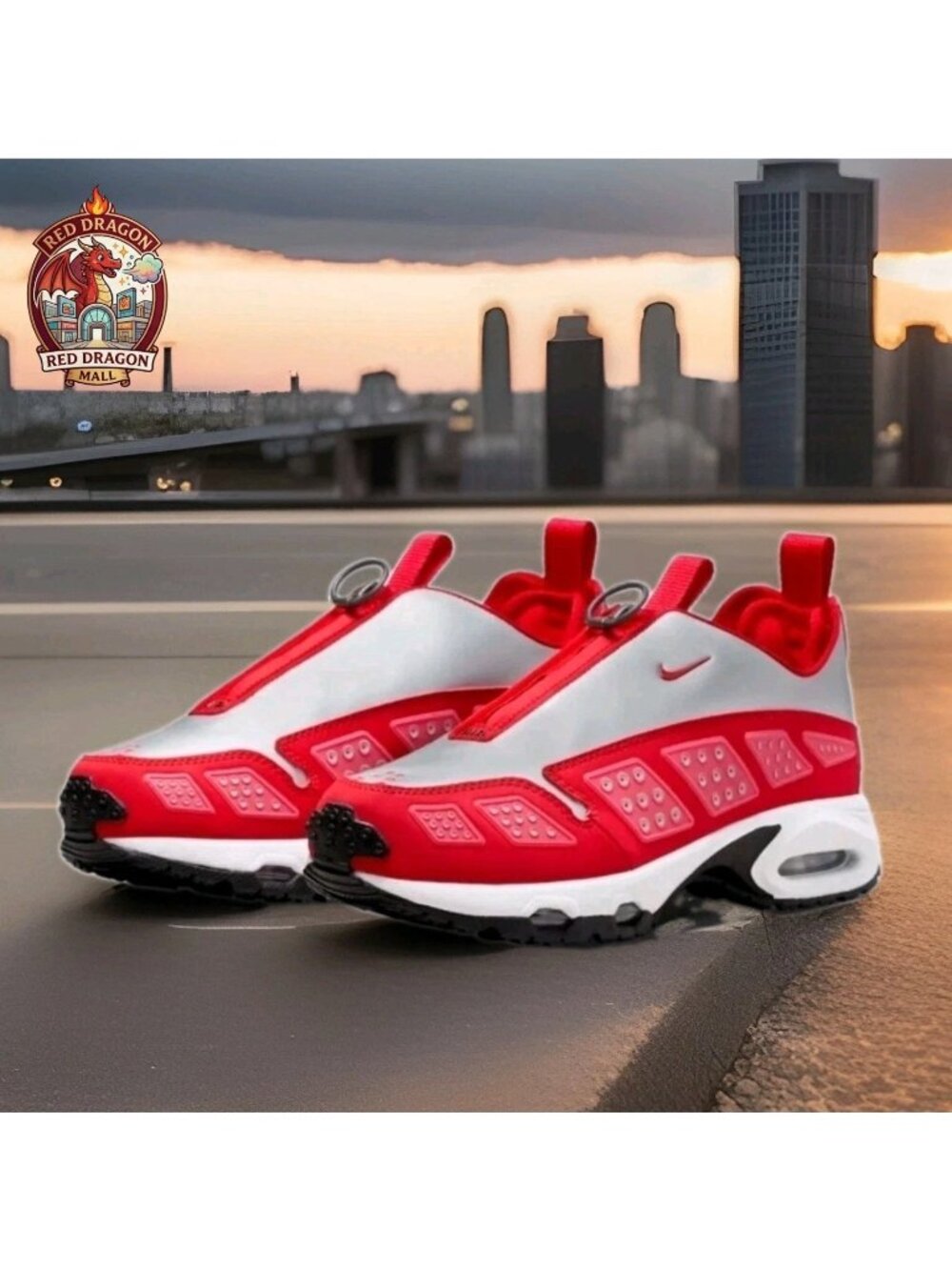 Nike Air Sunder SNDR Max Fusion Red Silver IH3988-001 - Women's Size 11